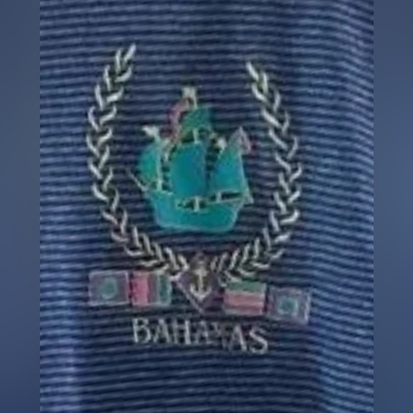 Vintage Made in USA 🇺🇸 Bahamas 🇧🇸 Striped T Shirt - Picture 4 of 4